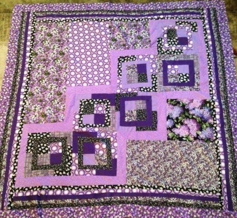 Purple Geometrical Quilt