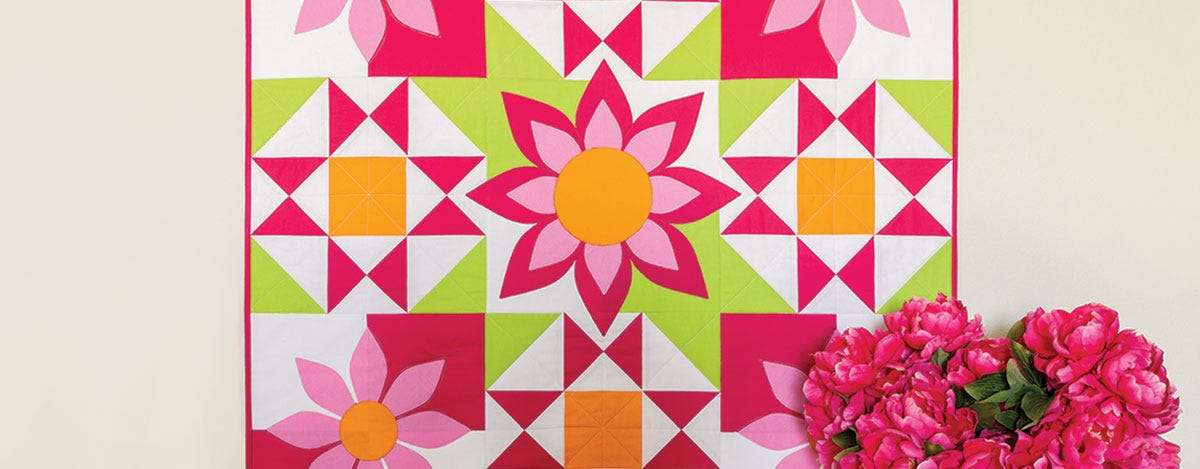 New Quilting Pattern: GO! Awesome Blossom Wall Hanging
