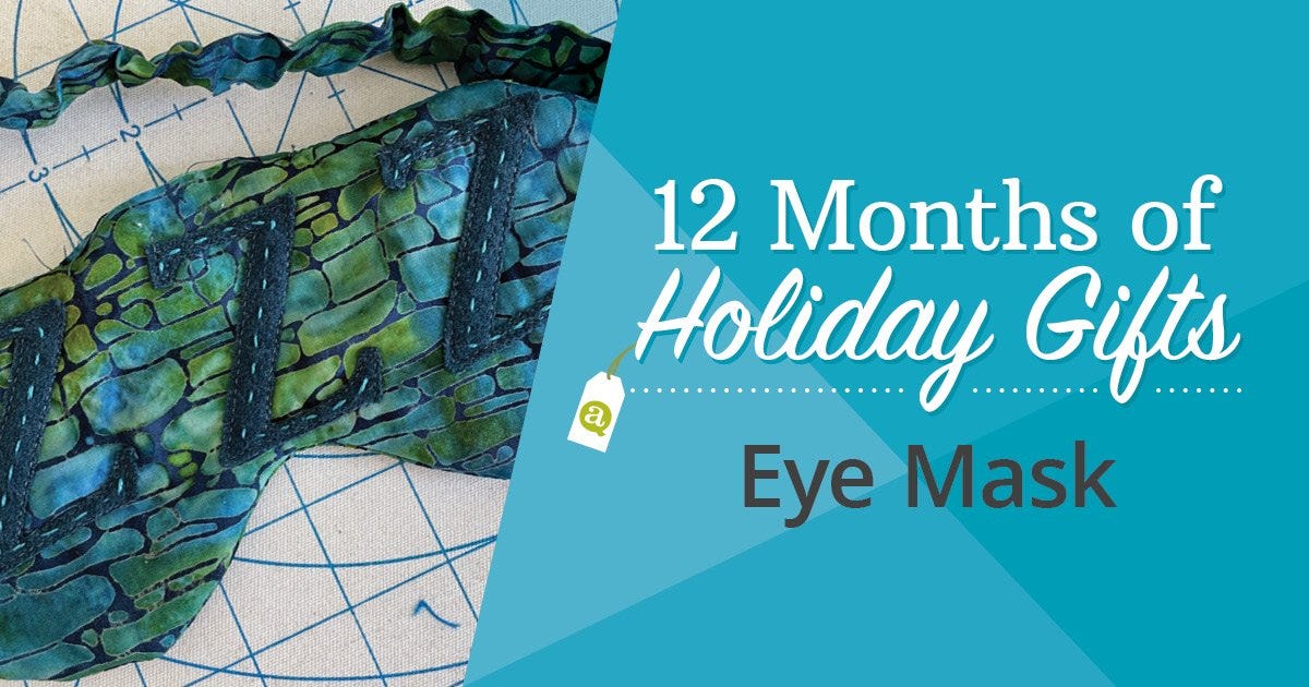 12 Months of Holiday Gifts: ZZZ Eye Mask