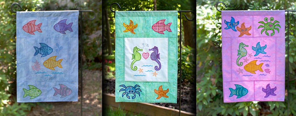 GO! Sea Life Medley Beach Party Banners and Garden Flags