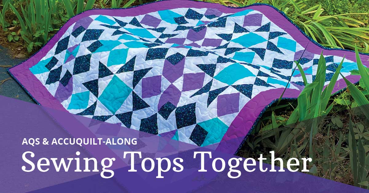 2024 AQS & AccuQuilt-Along: Simply Qubed Throw Quilt, Sewing Our Tops Together