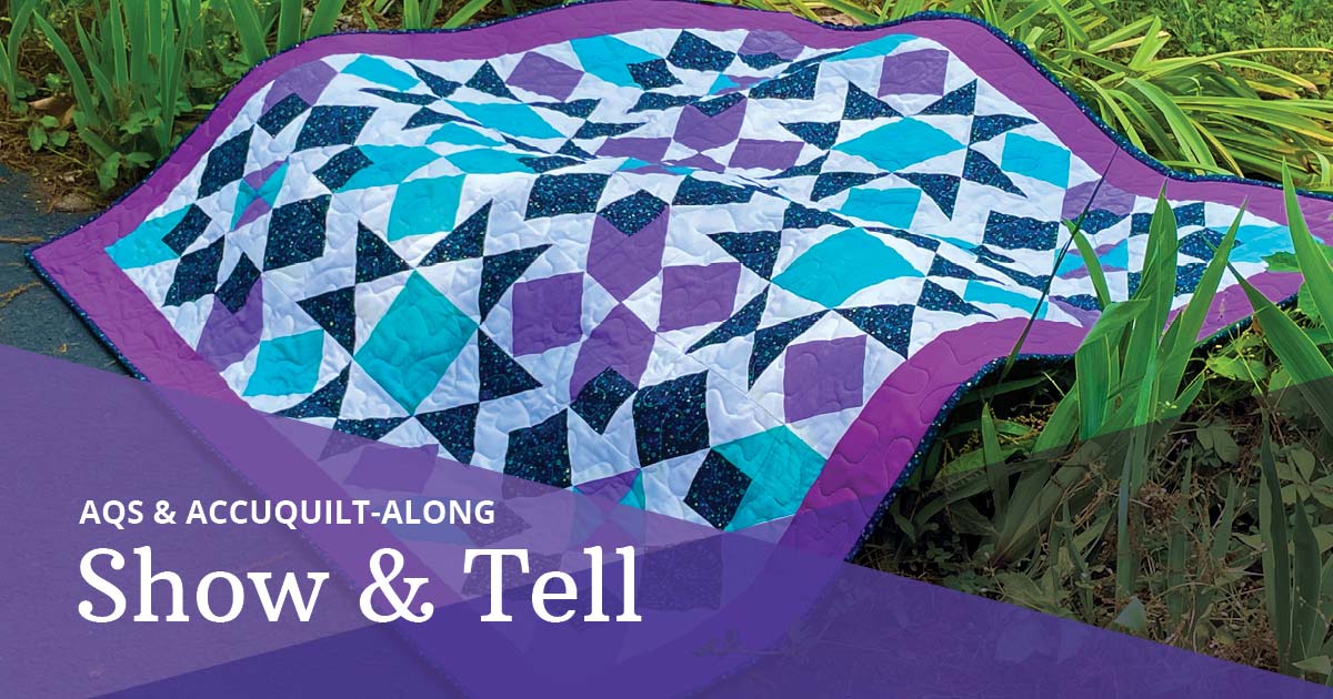2024 AQS & AccuQuilt-Along: Simply Qubed Throw Quilt, Show & Tell