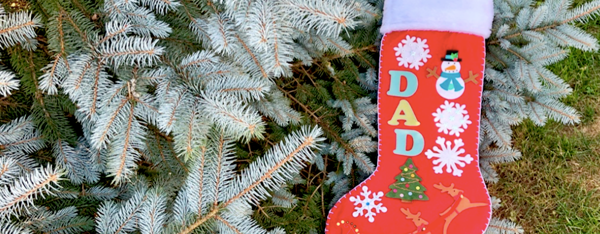 Celebrate Christmas in July with a Festive Appliqué Stocking