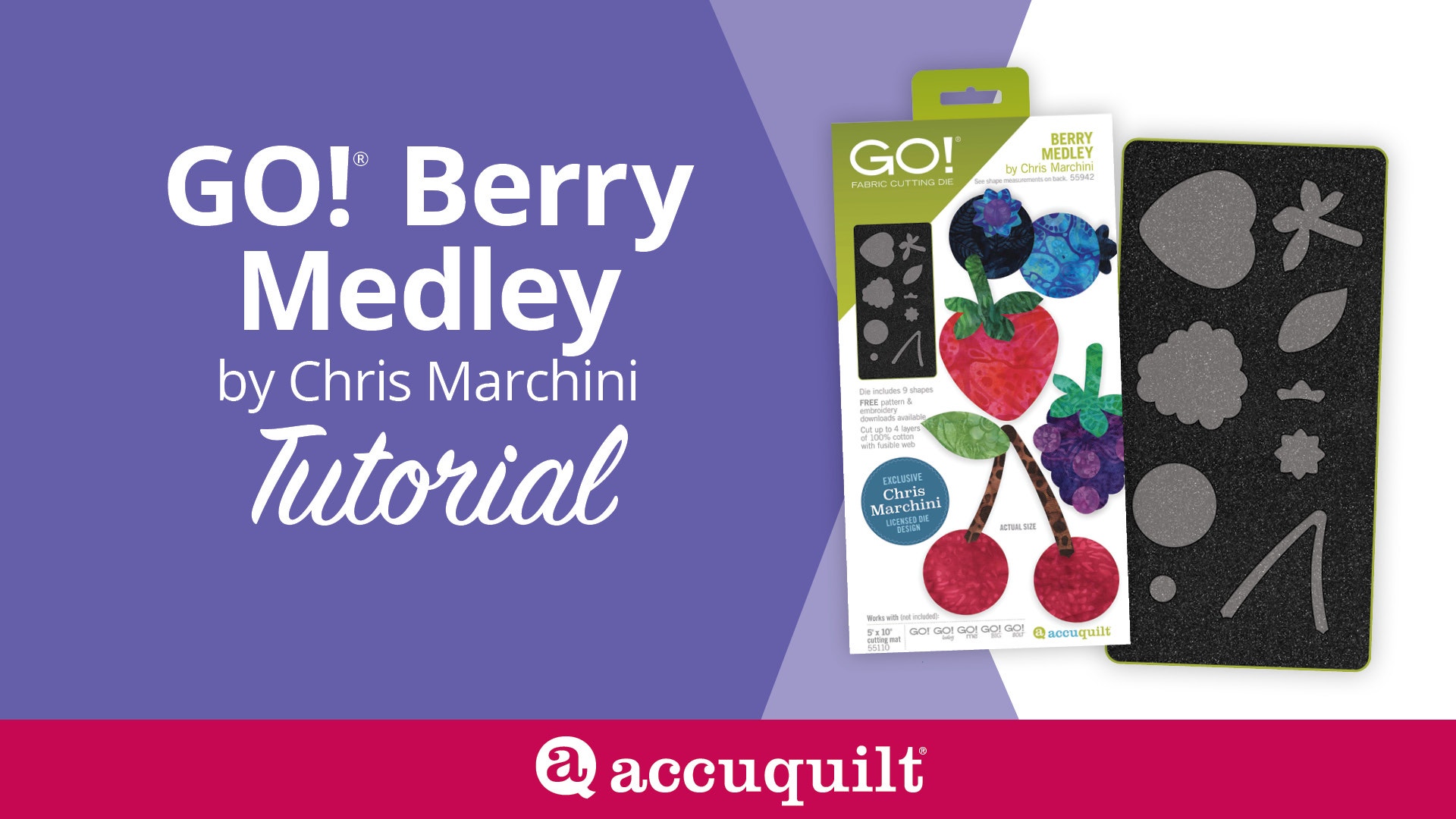 How to Use the AccuQuilt GO! Berry Medley Die — Appliqué Tutorial by Chris Marchini