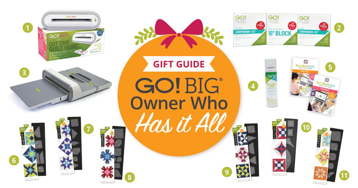 AccuQuilt Products Perfect For The GO! Big Owner Who Has It All