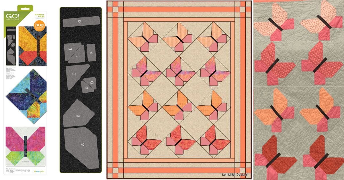 How To Create the Flutter By Butterfly Throw Quilt