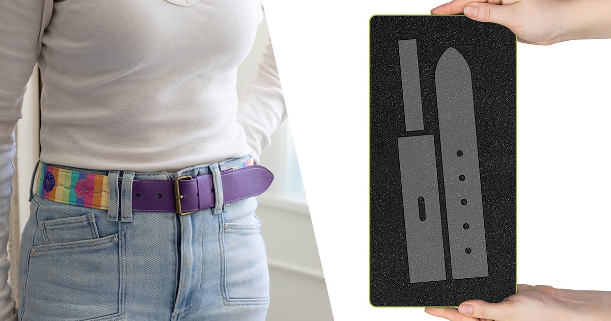 Buckle Up for Creative Projects! June’s Die to Try™ is the NEW GO! Belt-1 ½” Finished Die!