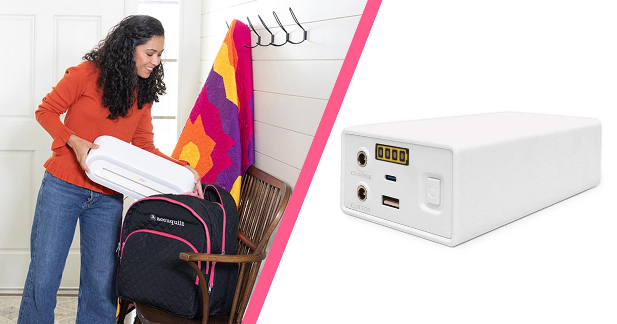 GO! Bolt™ Battery Pack: Cordless Fabric Cutting Wherever Quilting Takes You