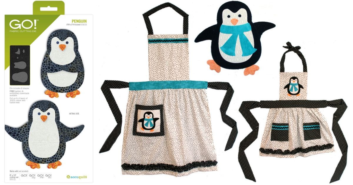 Create Penguin Aprons for Adults & Kids