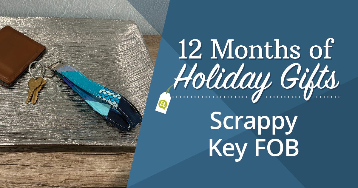 12 Projects of Christmas: November, Scrappy Key Fob