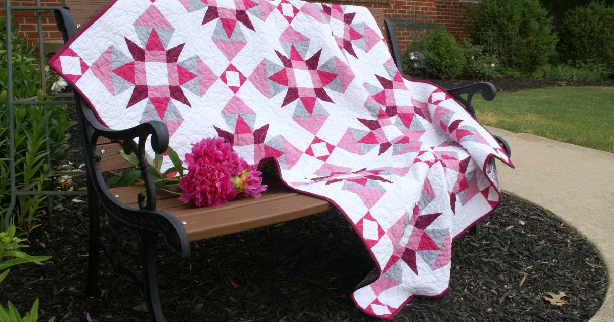 Learn How to Make a North Carolina Starstruck Throw Quilt