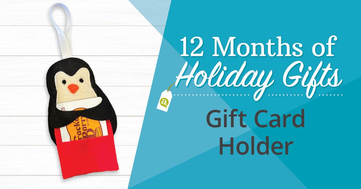 12 Projects of Christmas: October, Penguin Gift Card Holder