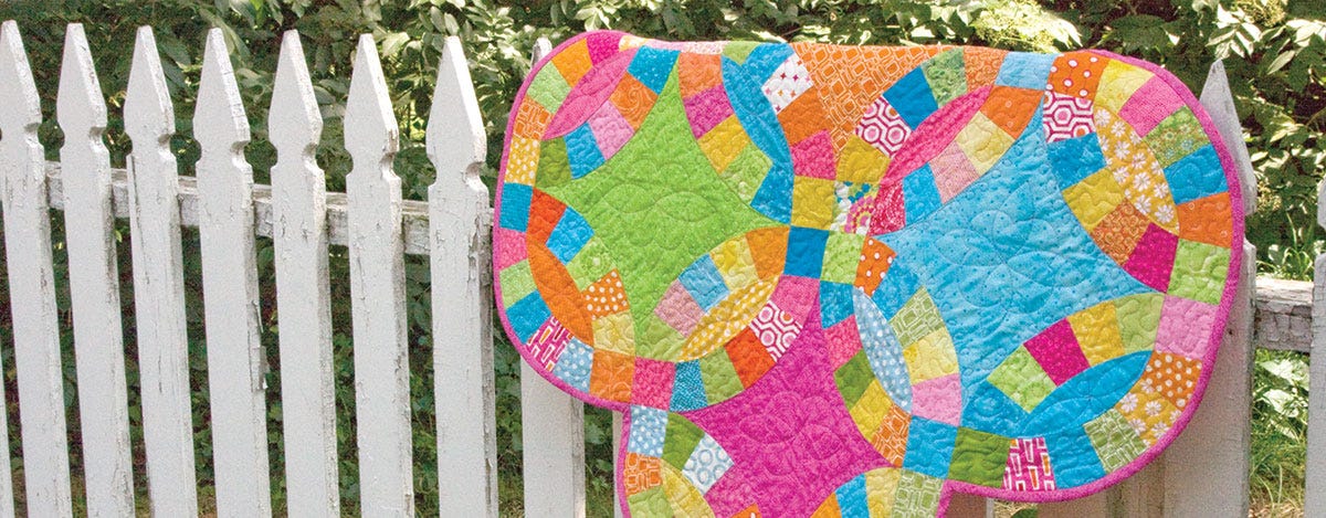 How To Make a Double Wedding Ring Quilt With Scraps