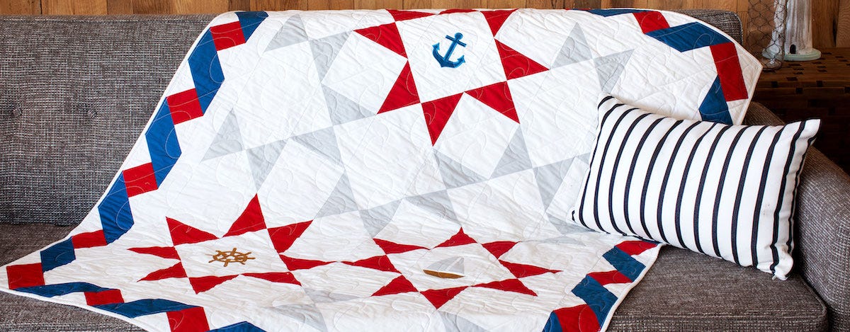 A Knottical Patriotic Quilt Pattern For Breezy Summer Days