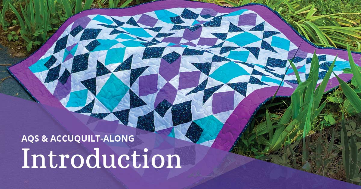2024 AQS & AccuQuilt-Along: Simply Qubed Throw Quilt, Introduction