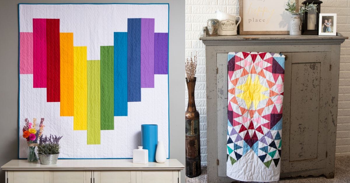 7 Rainbow Quilt Patterns to Start Now