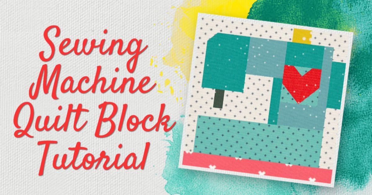 Bust Up Your Scrap Stash: Sewing Machine Quilt Block