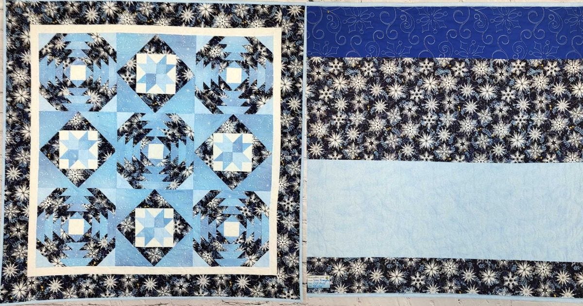 How To Create a Starry Pineapple & GO! Qube Winter Quilt