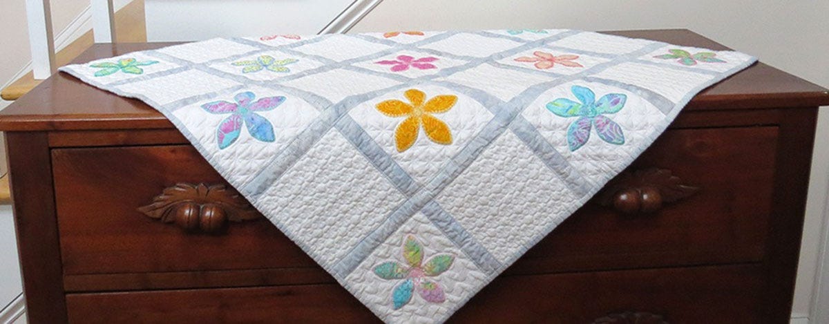 Machine Embroidery Fun Flowers Tutorial - Quilted in the Hoop Like A Pro