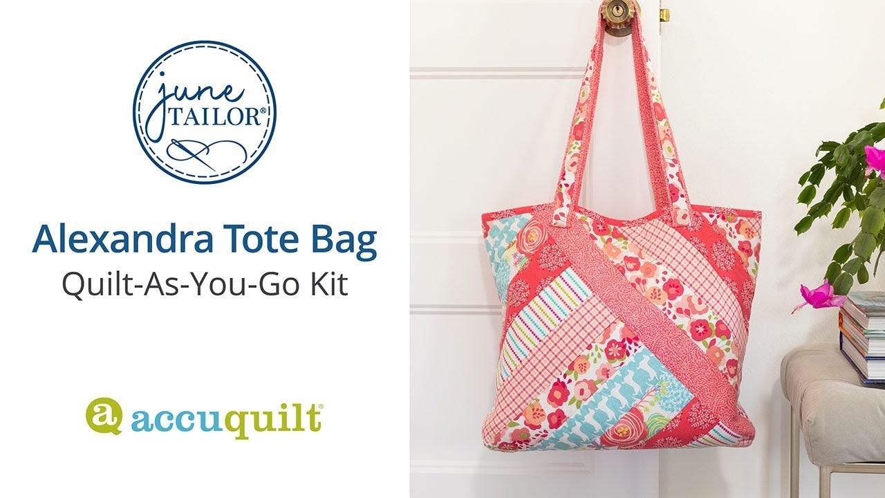 Create an Alexandra Tote Bag with a Quilt-As-You-Go Kit!