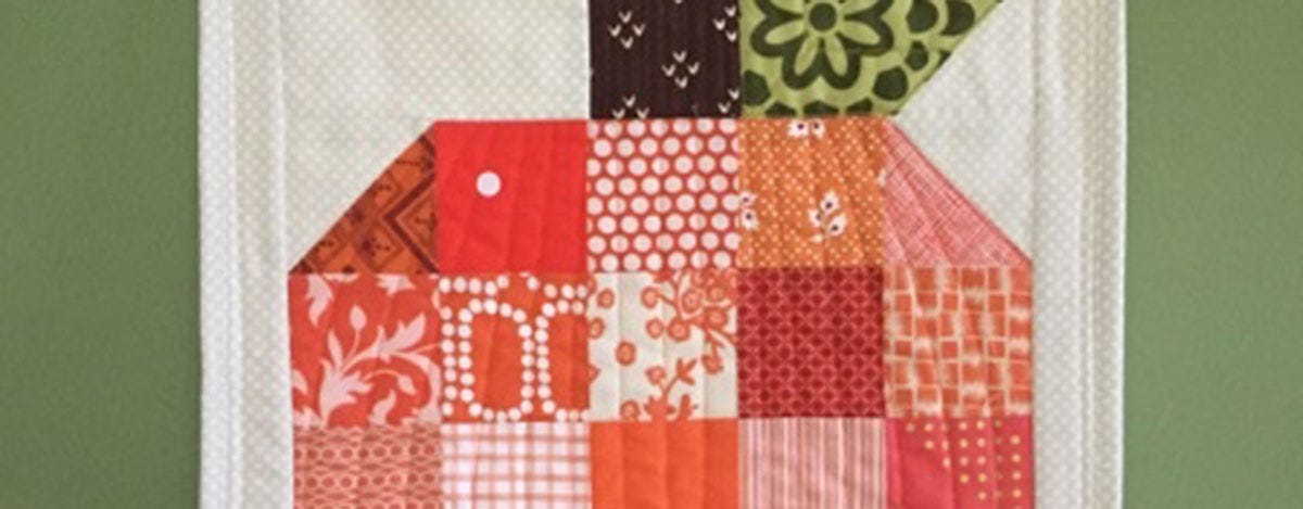 Patchwork Pumpkin Mini Quilt