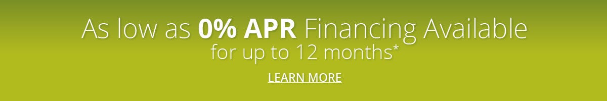 As Low As 0% APR* 