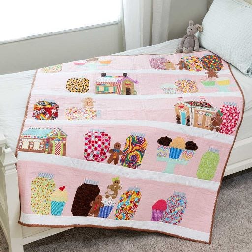 GO! Gingerbread Bakery Throw Quilt Pattern