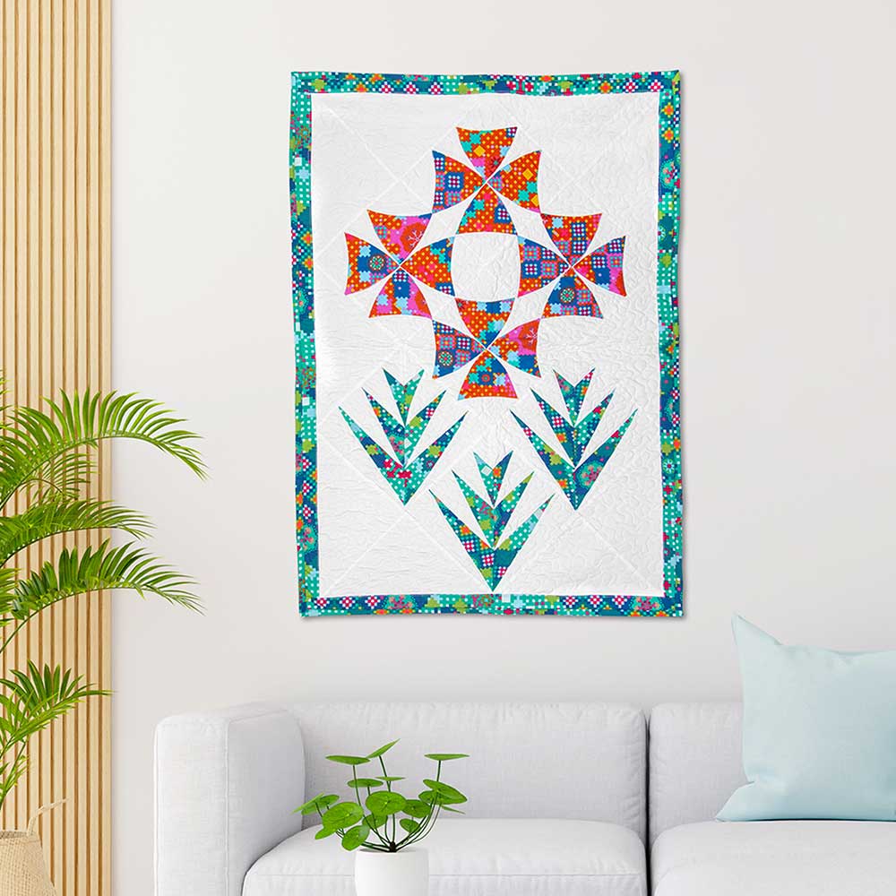 GO! Palm Flower Bouquet Wall Hanging Pattern