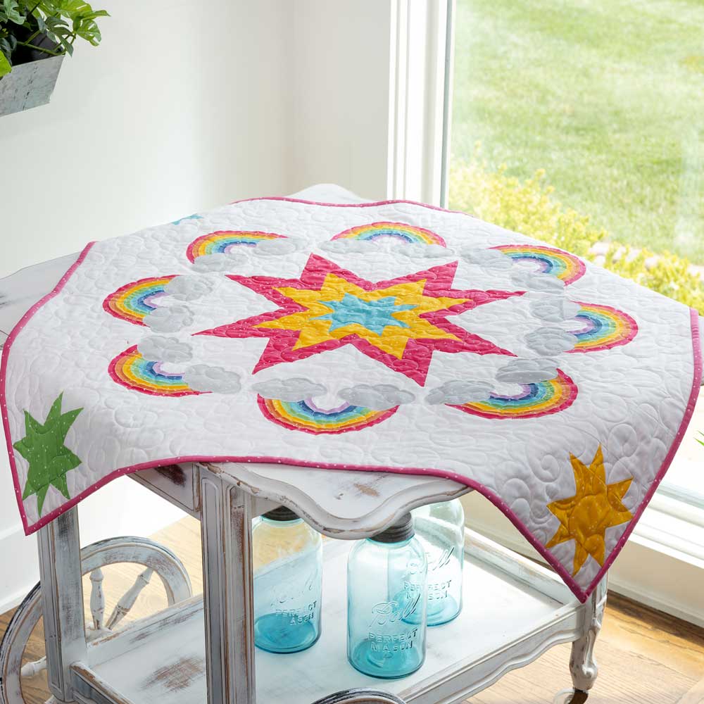 GO! Rainbow Radiance Table Topper Pattern