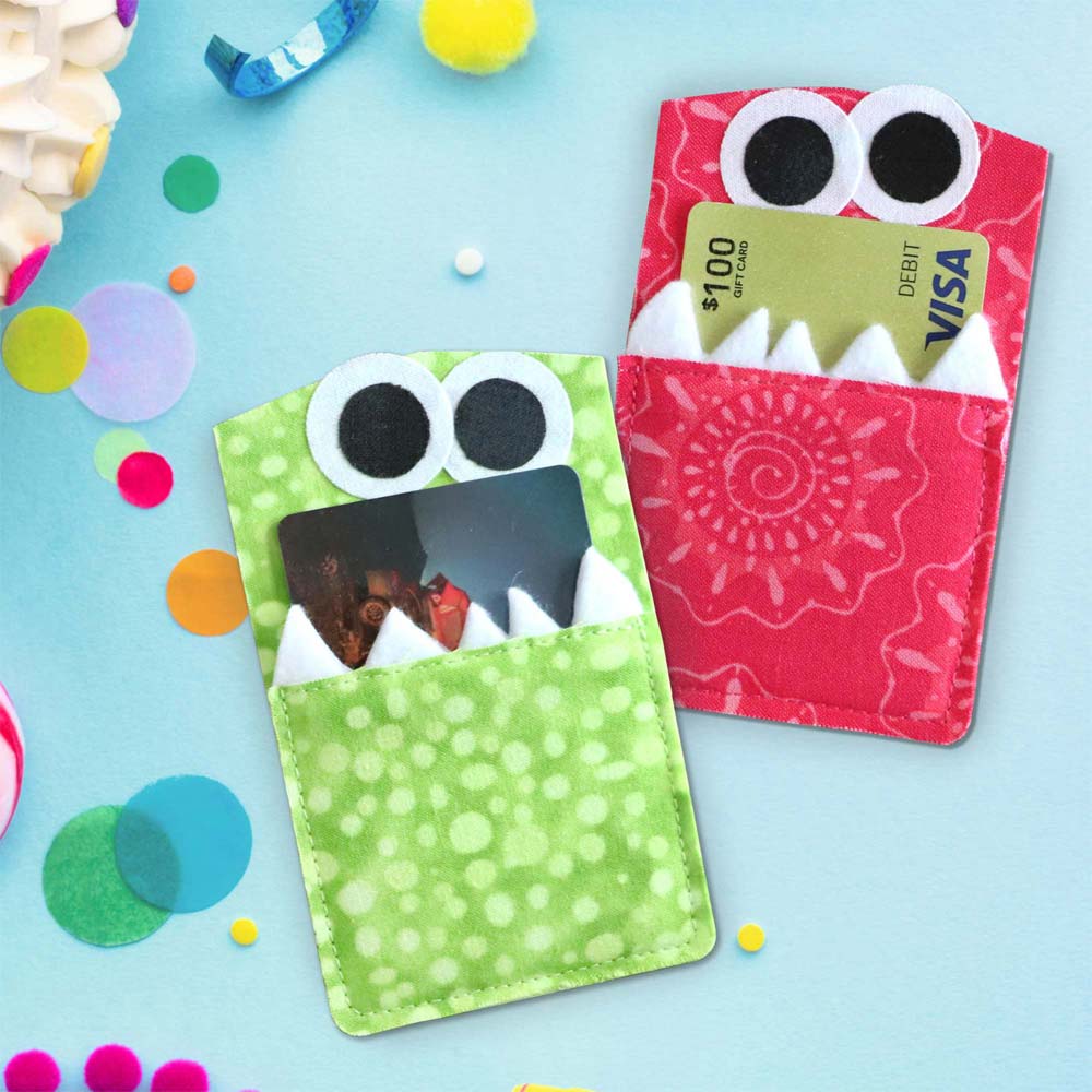 GO! Monster Gift Card Holder Pattern