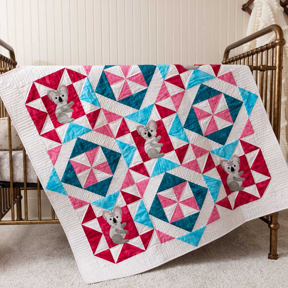 GO! Koalas in the Stars Baby Quilt Pattern
