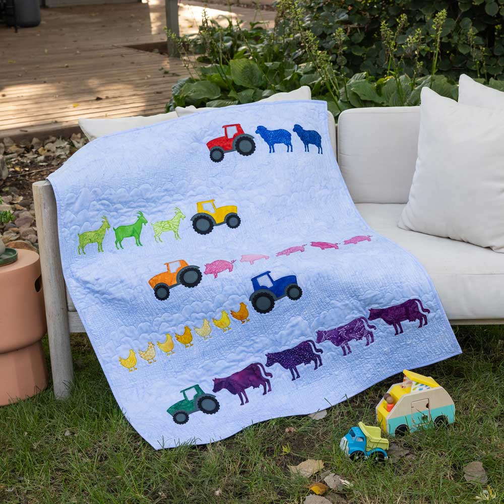 GO! Tea at a Picnic Throw Quilt Pattern