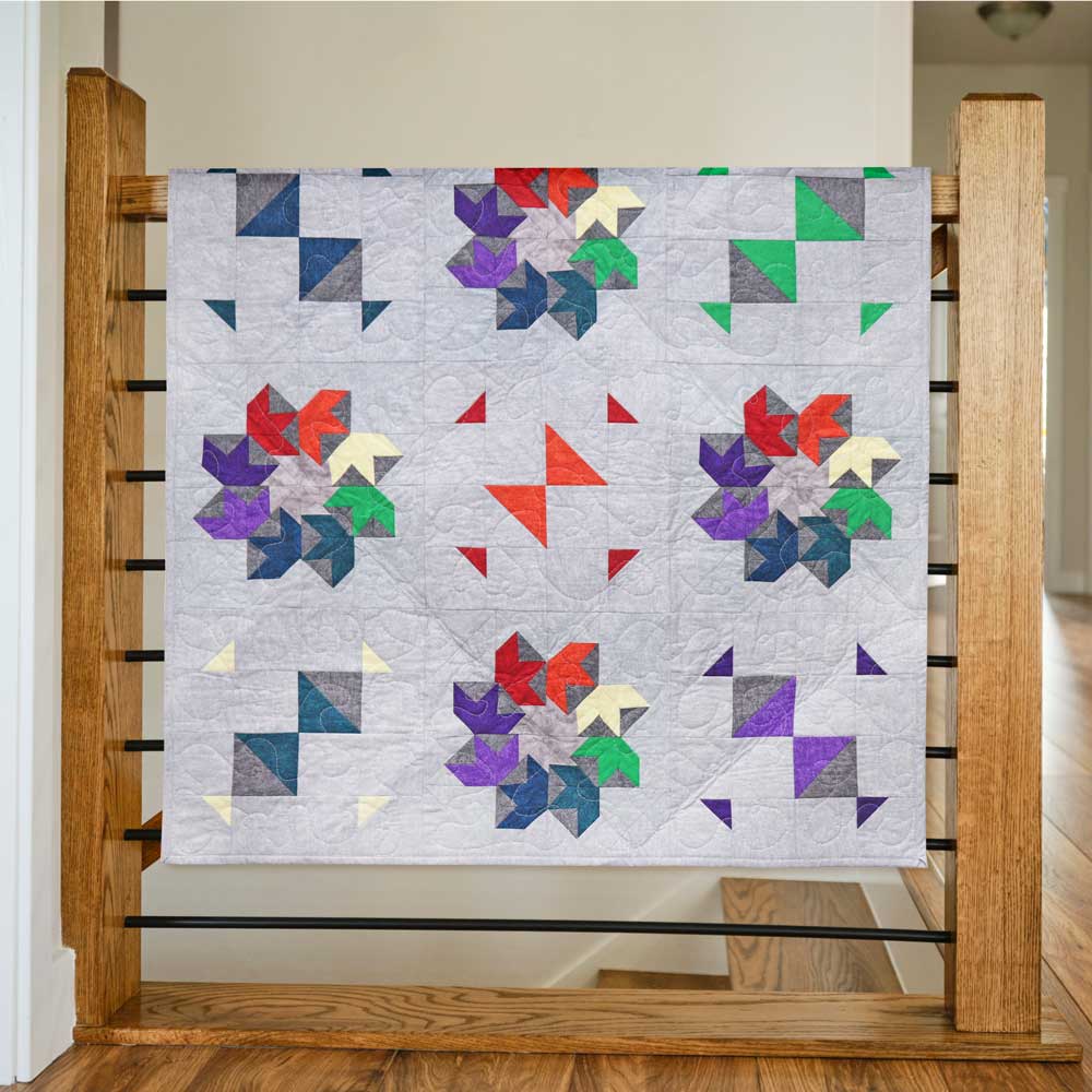 GO! Flying Swallows! Color Wheel Throw Quilt Pattern