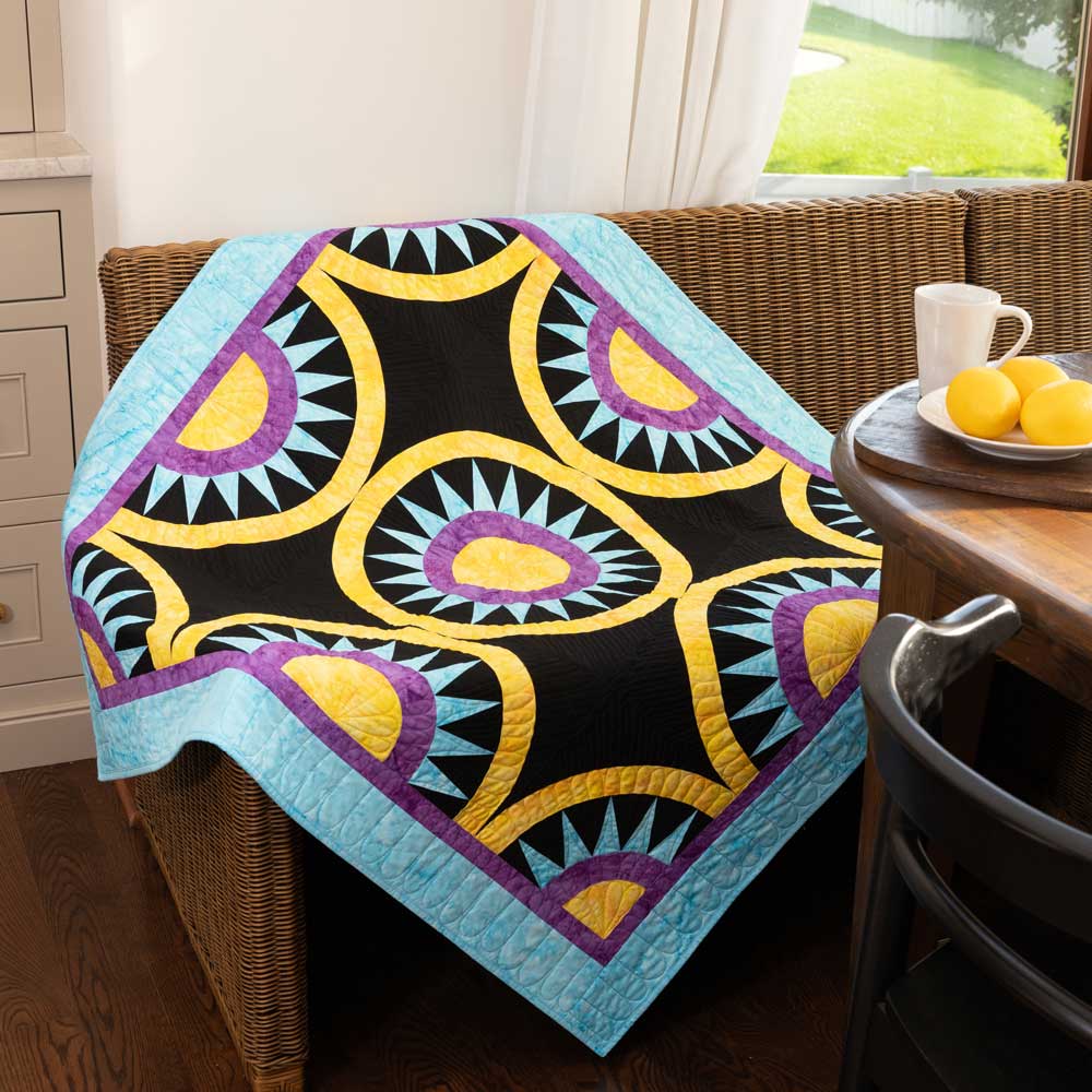 GO! New York Reflections Throw Quilt Pattern