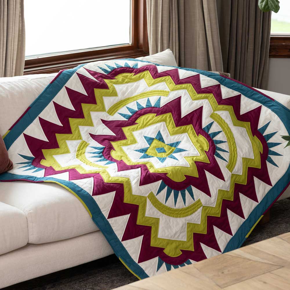 GO! Bright Lights, Beautiful City Throw Quilt Pattern