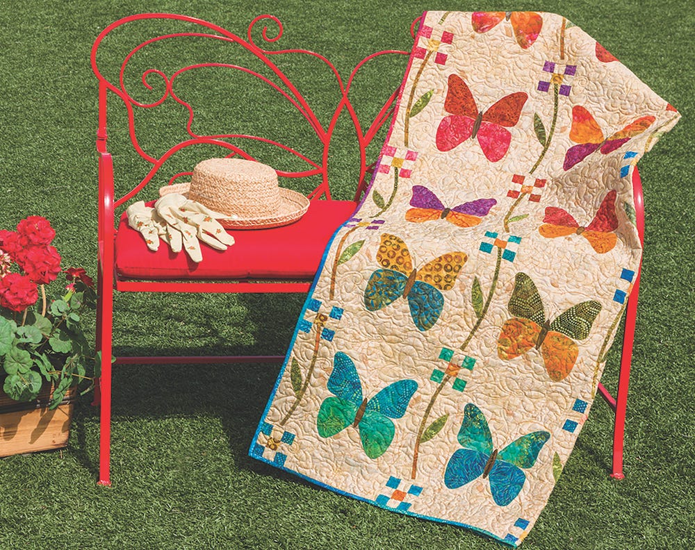 spring butterfly quilt edyta sitar pattern
