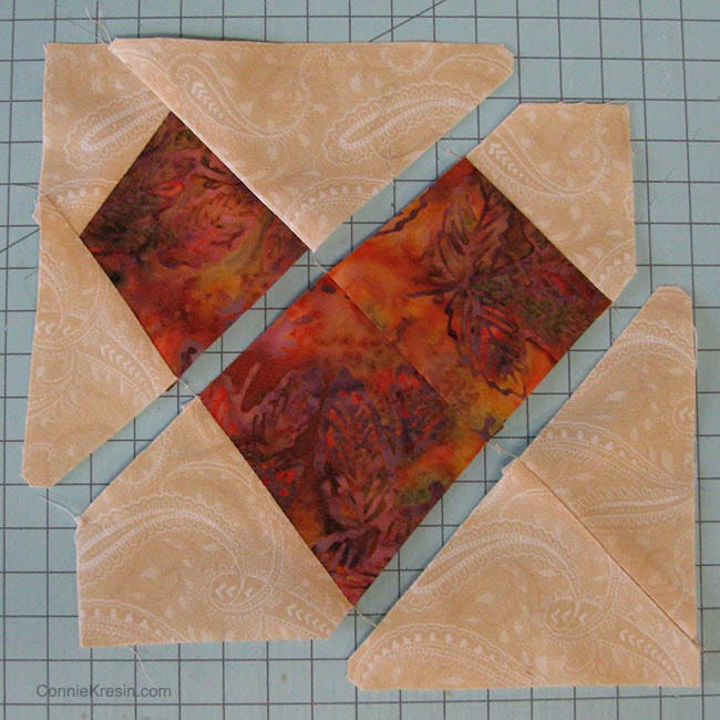 Next join the center sections and finally the bottom right sections.