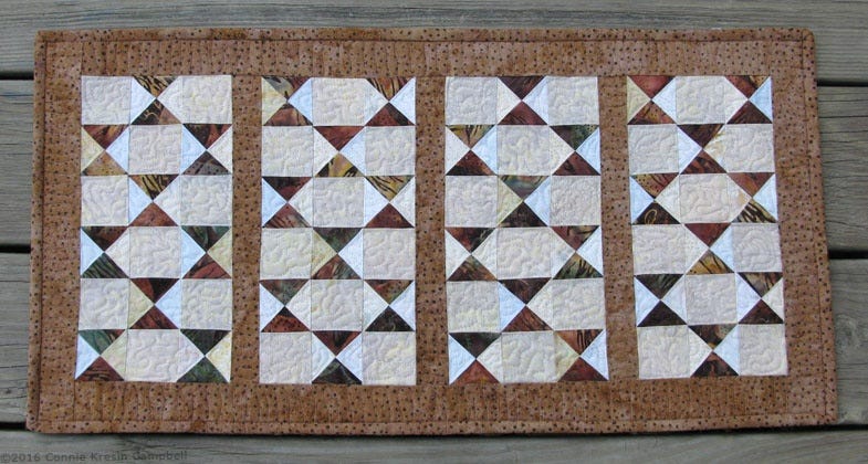 Fast and easy table runner tutorial