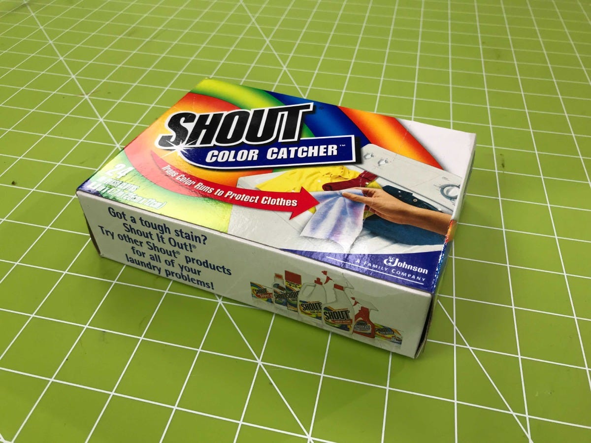 Photo of Shout's Color Catcher product.