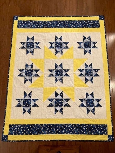 Fredda T.'s GO! Stars in the Crown Throw Quilt