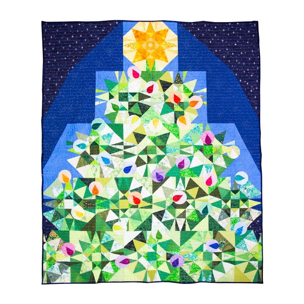 GO! Christmas in the Pines Throw Quilt Free Pattern