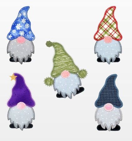 GO! Little Gnomes Embroidery by V-Stitch Designs