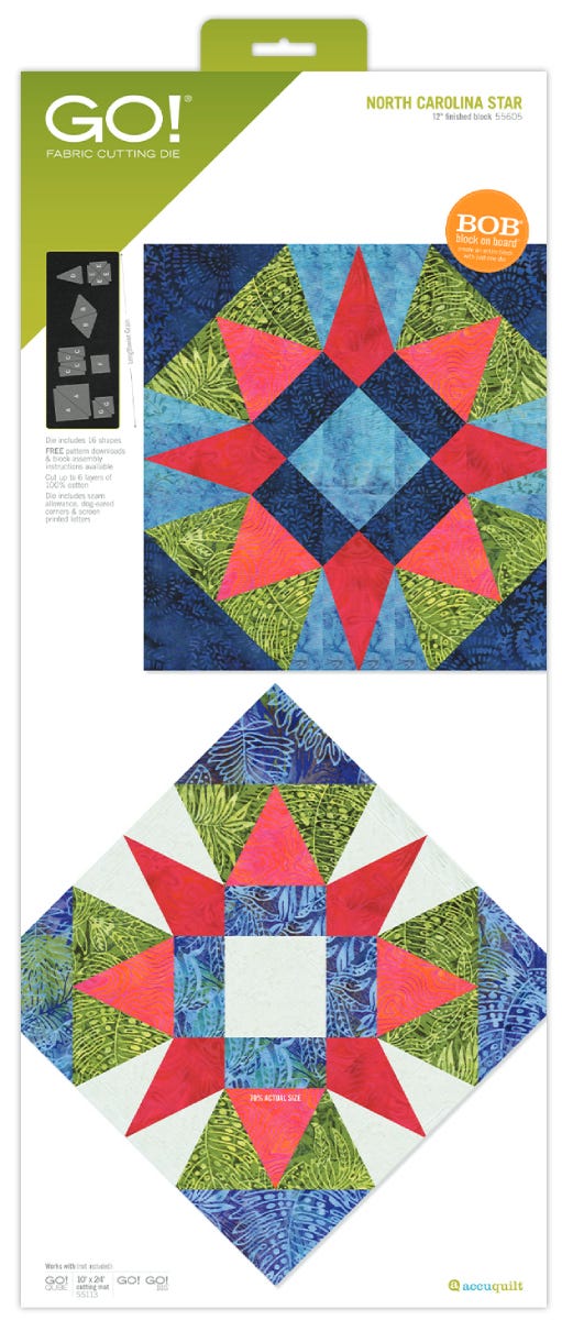 GO! North Carolina Star-12" Finished Die