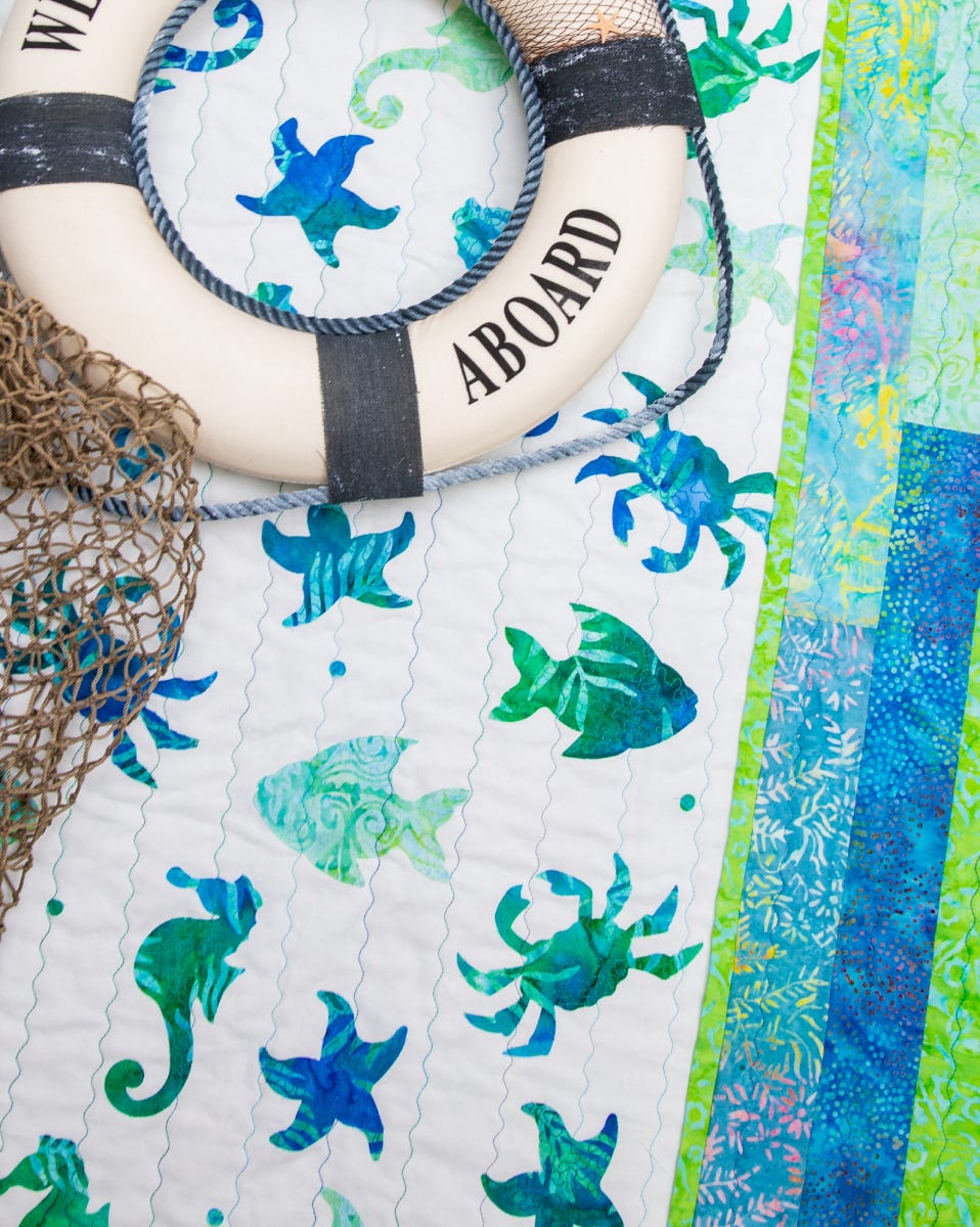 GO! Sea Dreams Quilt Free Pattern