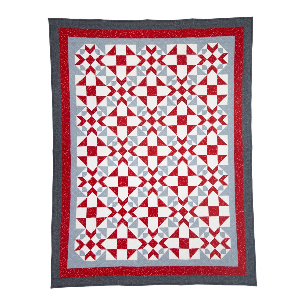 GO! Shoo Fly Spin Throw Quilt Free Pattern