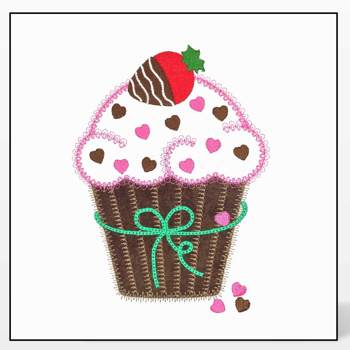 GO! Valentine Cupcake Embroidery by V-Stitch Designs