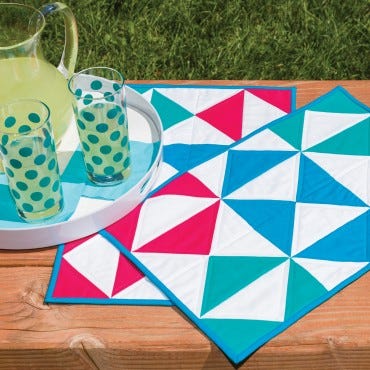 GO! Flying Diamonds Placemat Pattern