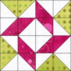 GO Whirlpool 8 inch quilt Block Pattern