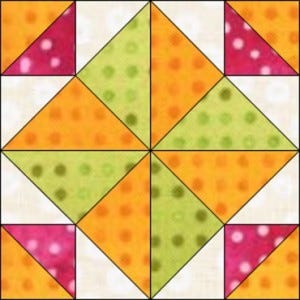 GO Windmill Variation 8 inch Block Pattern