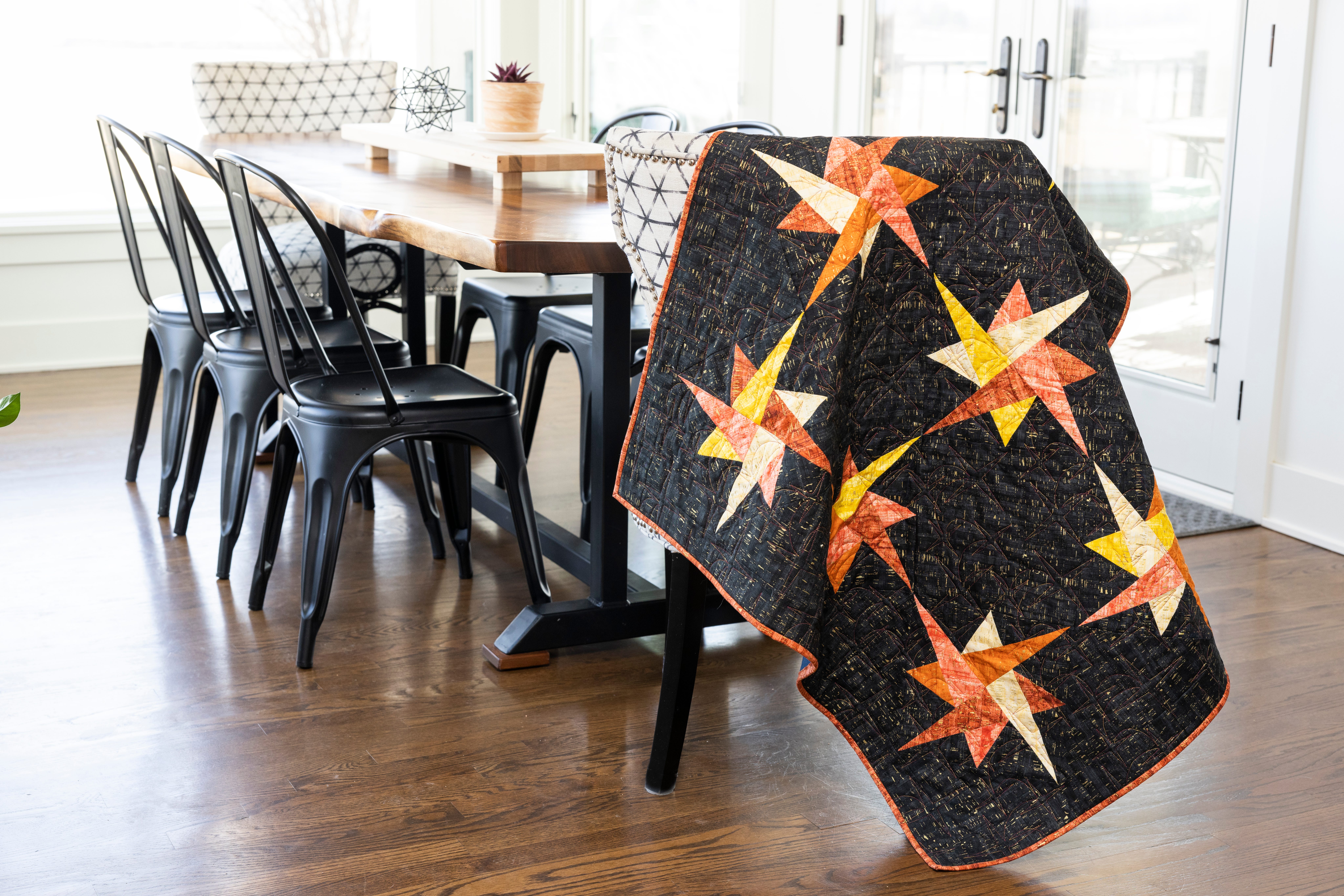 GO! Stars in Space Throw Quilt Free Pattern